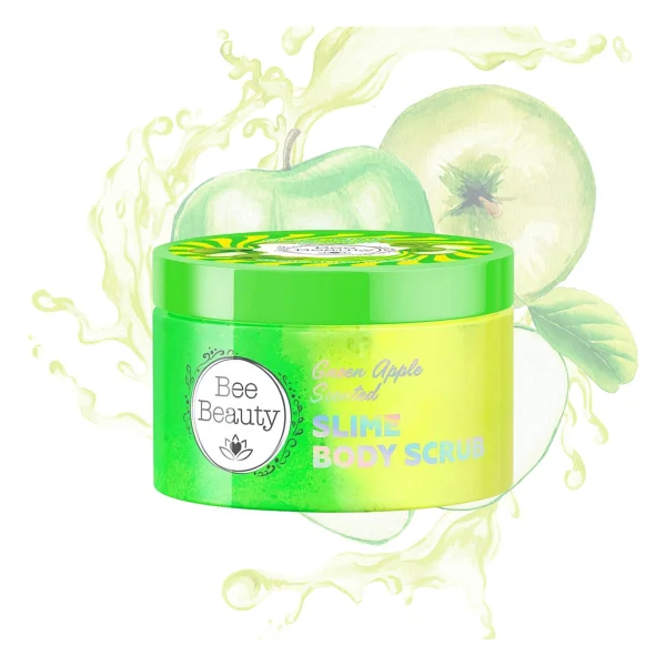 Bee Beauty Yeşil Elma Kokulu Slime Vücut Peelingi 250 ml - Görsel 2