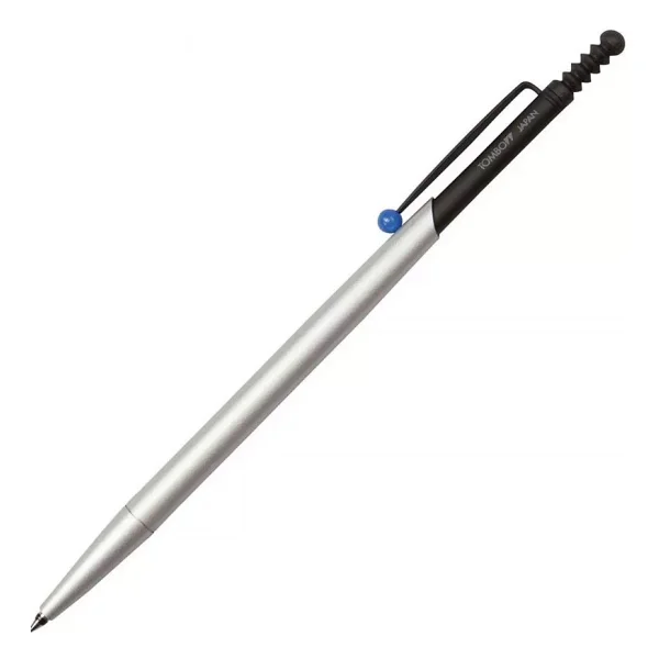 Tombow : Zoom 727 : Tükenmez Kalem : 0,7 mm : Gümüş - Siyah (Mavi Klips - Karton Kutulu) - Görsel 2