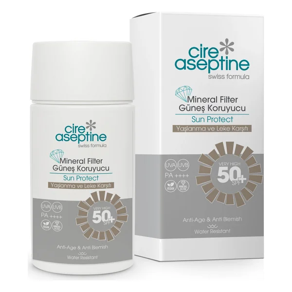 Cire Aseptine Mineral Filtreli Yaşlanma ve Leke Karşıtı 50 ml 50 Faktör Güneş Kremi 50 ml - Görsel 4