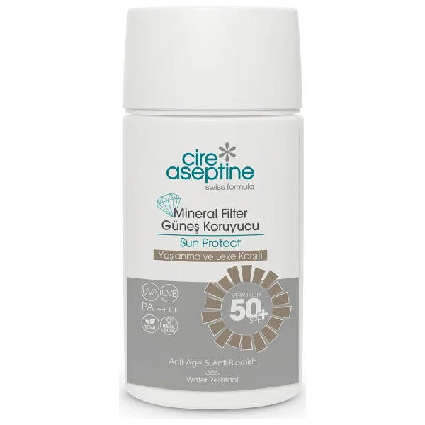 Cire Aseptine Mineral Filtreli Yaşlanma ve Leke Karşıtı 50 ml 50 Faktör Güneş Kremi 50 ml - Görsel 2