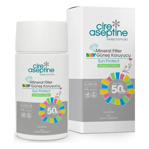 Cire Aseptine Mineral Filtreli Bebek ve Çocuk 50 ml 50 Faktör Güneş Kremi - Görsel 4