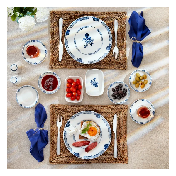 Schafer Vivian Lacivert02 32 Parça 6 Kişilik Kahvaltı Takımı - Görsel 9