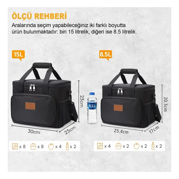 Haegs Gri 15 lt Termos Çanta - Görsel 7