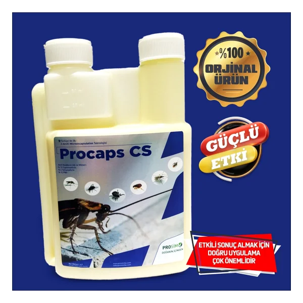Procaps CS Procaps Hamamböceği Kene Bit Haşere Öldürücü 1 LT Uzun Süre Etkili - Görsel 6