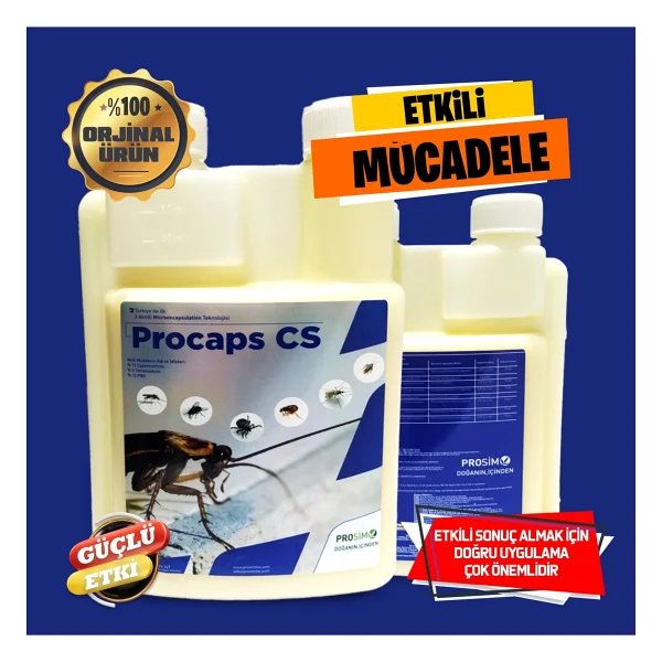 Procaps CS Procaps Hamamböceği Kene Bit Haşere Öldürücü 1 LT Uzun Süre Etkili - Görsel 3