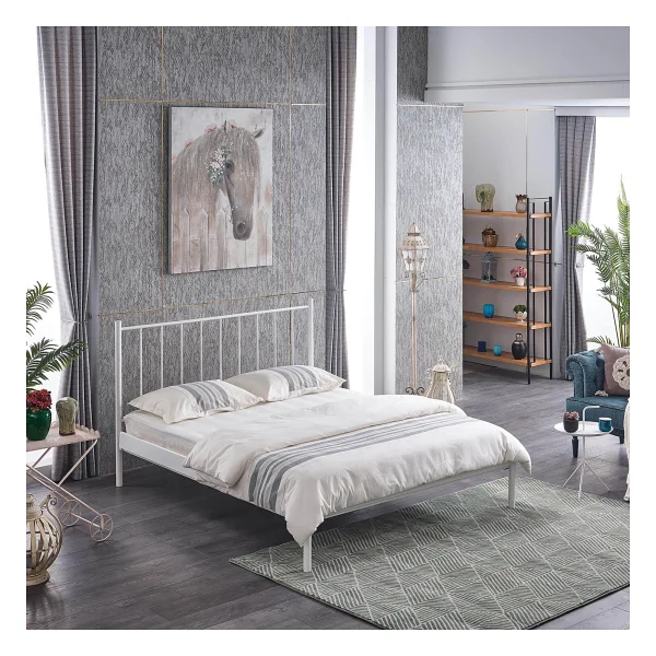 Unimet Falez-ST Metal Karyola - Beyaz - Konik Geçme - Konfor Destekli Latalı - 140x190/140x200/150x200/160x200 - 160 x 200 cm - Görsel 6