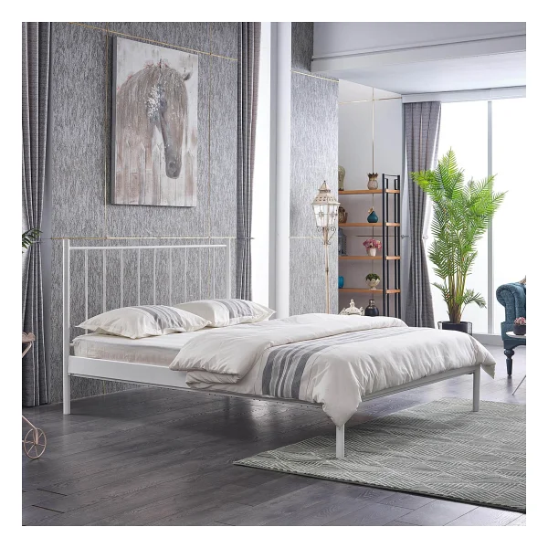 Unimet Falez-ST Metal Karyola - Beyaz - Konik Geçme - Konfor Destekli Latalı - 140x190/140x200/150x200/160x200 - 160 x 200 cm - Görsel 3