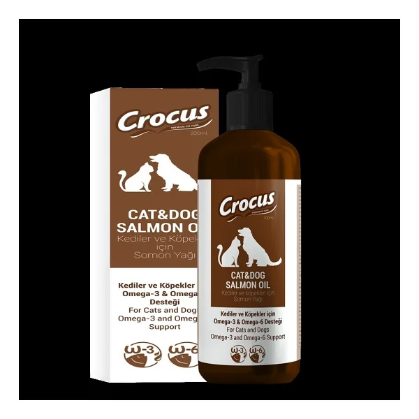 Crocus 200 ml Köpek ve Kediler için Somon Yağı - Görsel 5