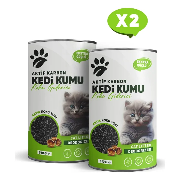 Pawcarbon Kedi Kumu Koku Giderici Aktif Karbon 310 gr 2'li Paket - Görsel 4
