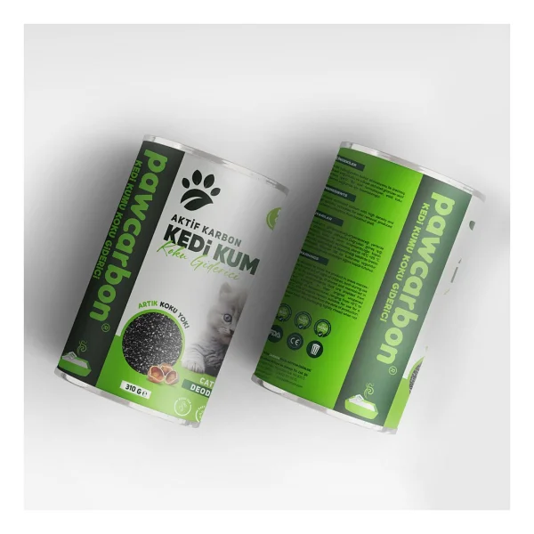 Pawcarbon Kedi Kumu Koku Giderici Aktif Karbon 310 gr 2'li Paket - Görsel 3