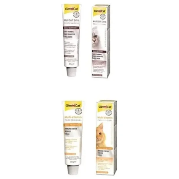 Gimcat Malt Soft Extra 20 gr + Multi-Vitamin 20 gr Kedi Macunu - Görsel 2