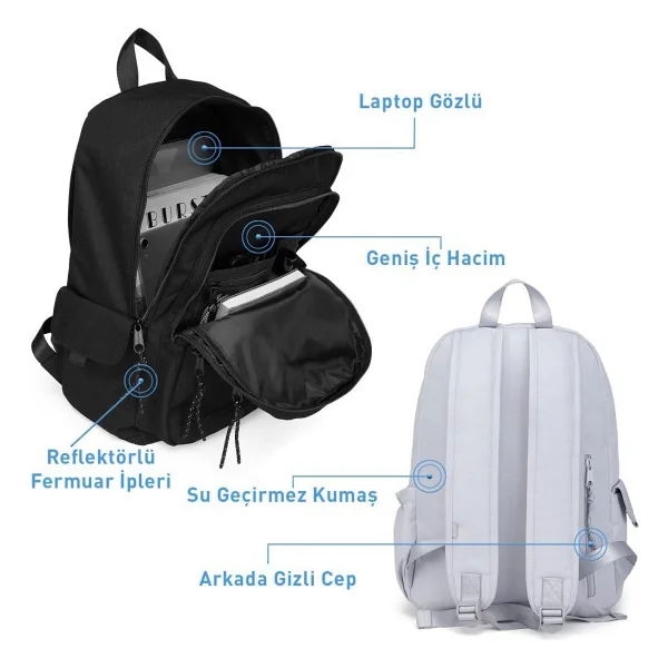 Smart Bags 3238 Yeşil Kalemlik + Okul Çantası - Görsel 5