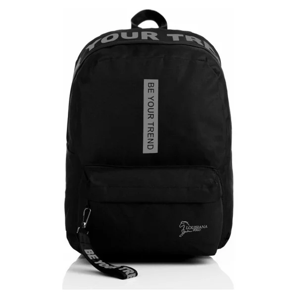 Louisiana Polo Laptop Bölmeli Okul Çantası Be Your Trend Siyah Füme 1140 - Görsel 7