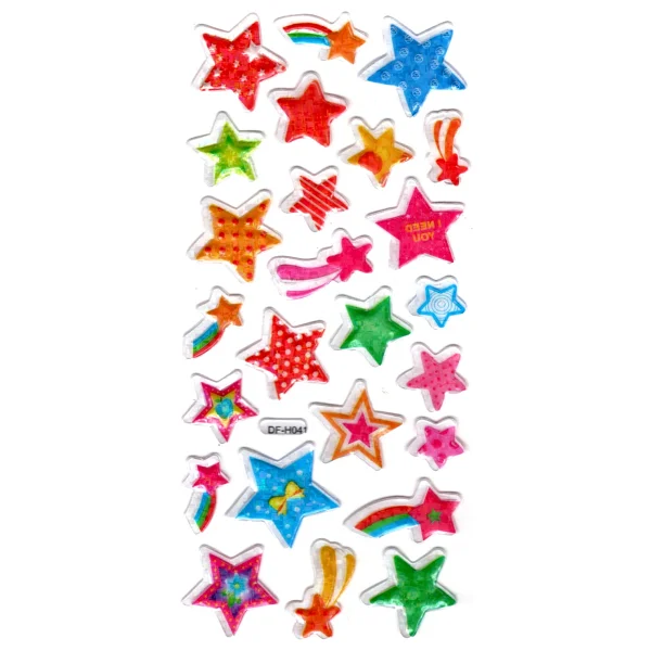 Limmy Işıltılı Sticker Kabartmalı Stiker Defter Planlayıcı Etiket (Dfh041)-18x9cm- Kuyruklu Yıldız - Görsel 3