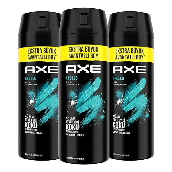 Axe Apollo 200 ml 3 Adet Erkek Deodorant - Görsel 2