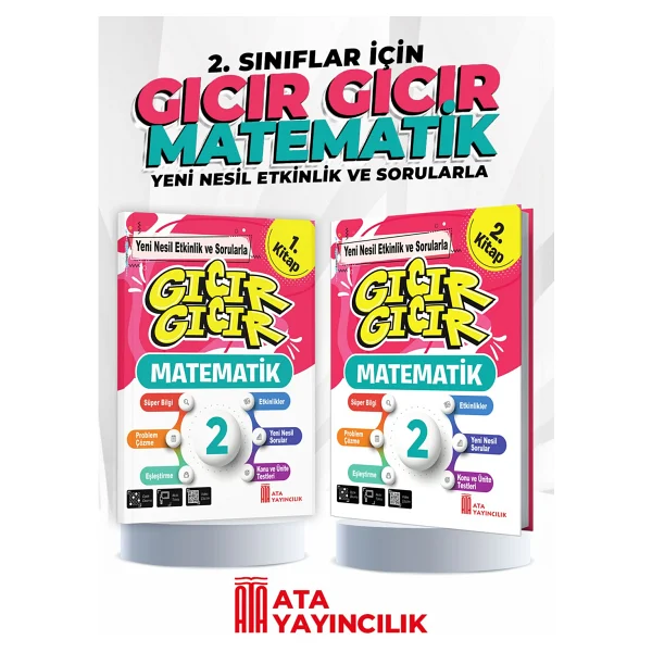 Ata Yayıncılık 2. Sınıf Gıcır Gıcır Matematik Seti (2 Kitap) - Görsel 3