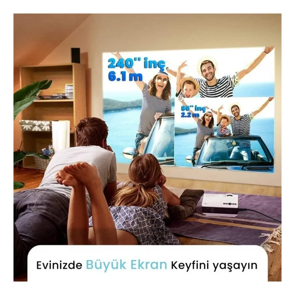 Vankyo Leisure 410 90 Lümen Wi-Fi LED Projeksiyon Cihazı - Görsel 4