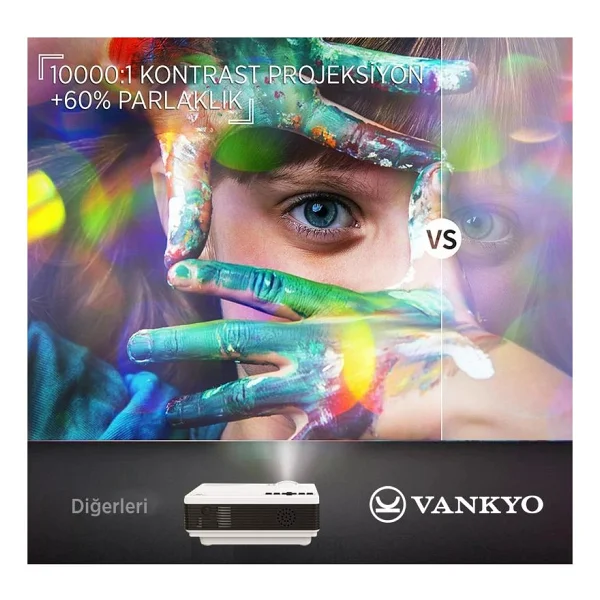 Vankyo Leisure 410 90 Lümen Wi-Fi LED Projeksiyon Cihazı - Görsel 5
