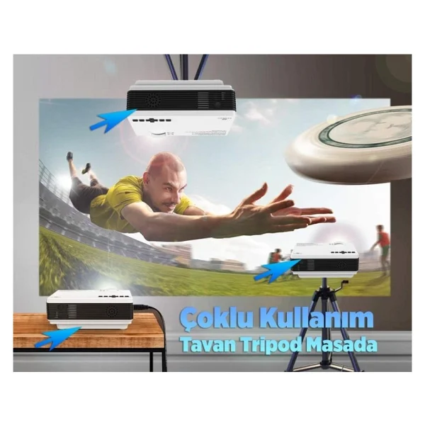 Vankyo Leisure 410 90 Lümen Wi-Fi LED Projeksiyon Cihazı - Görsel 8