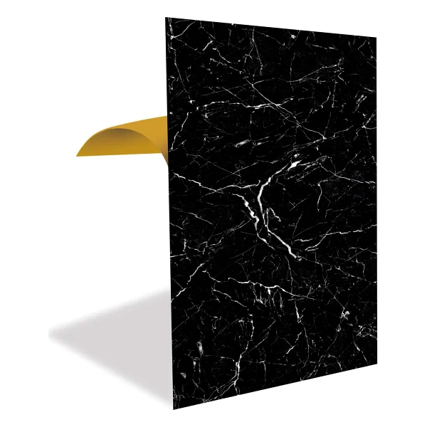 Tink Kendinden Yapışkanlı Siyah-Beyaz Mermer Desenli Pvc Panel 41X62 cm - (4 Adet) 1 M2 - Görsel 6