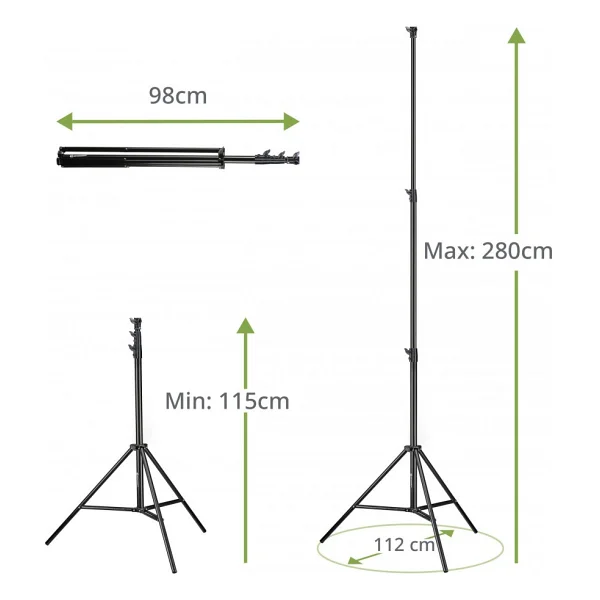 YF Nice 280cm Işık Ayağı - Yaylı - Görsel 6