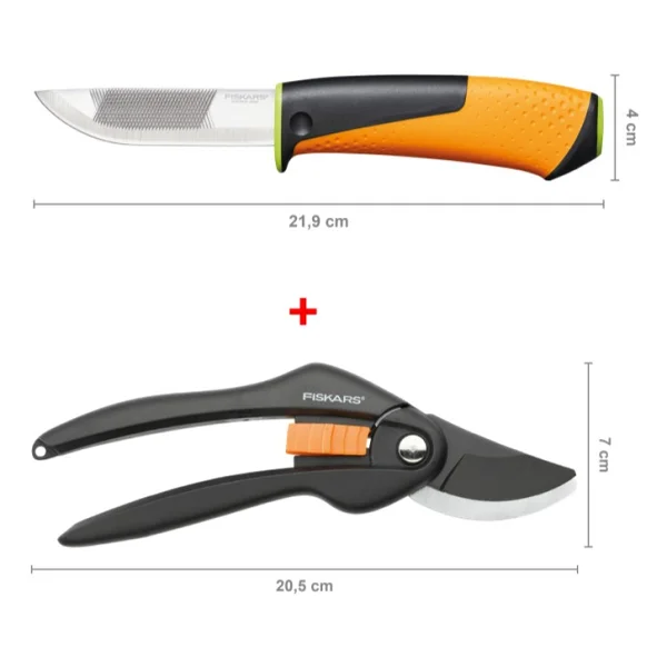 Fiskars 111260-1000567 Budama Makası P26 + Bileyicili Ağır Iş Bıçağı - Görsel 2