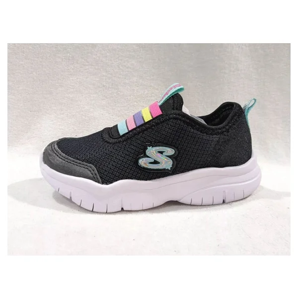 Skechers Flex Blast Rainbow Stride Bebek Spor Ayakkabı 302727N - Siyah - Görsel 4