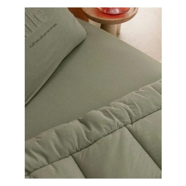 Madame Coco Bobigny Mint Yeşili Pamuklu Supersoft Çift Kişilik Comfort Set - Görsel 5