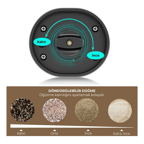 Neutron NTL-0106 2'li Otomatik Pilli Baharat Öğütücü - Görsel 3