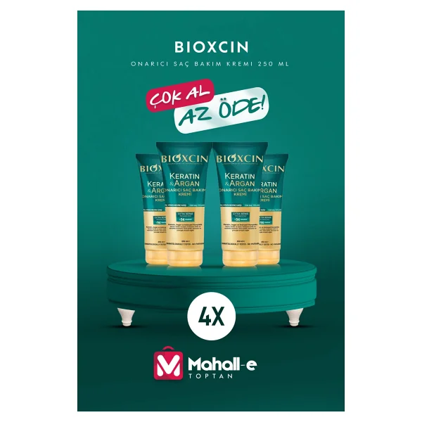 Bioxcin Keratin & Argan Onarıcı 250 ml 4 Adet Saç Kremi - Görsel 2