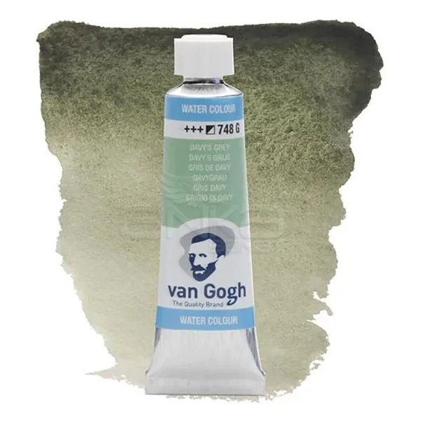 Talens Van Gogh 748 Davy's Grey 10 ml Tüp Sulu Boya - Görsel 2