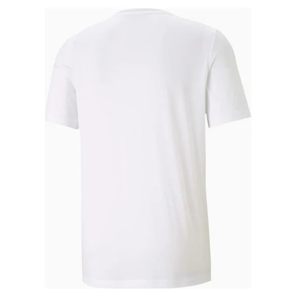Puma Active Small Logo 586725-02 Kısa Kollu Bisiklet Yaka Beyaz Erkek Tişört - Görsel 5