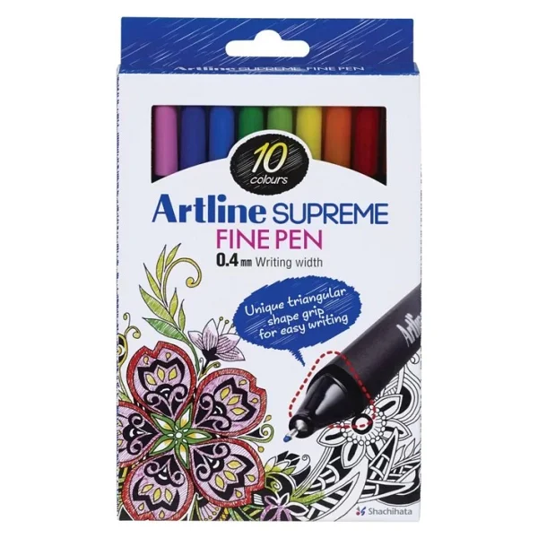 Artline Supreme Fine Pen 10'lu Keçeli Kalem Seti - Görsel 2