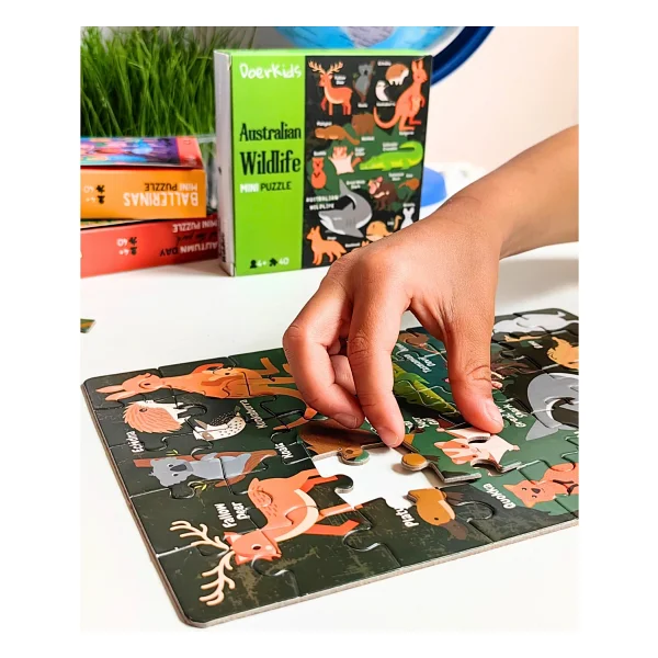 Doerkids Avustralya Vahşi Yaşam Eğitici Mini Puzzle 40 Parça 268691 - Görsel 4