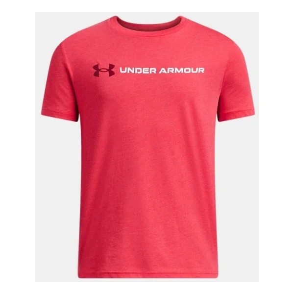 Under Armour Logo Wordmark 1380747 Kısa Kollu Bisiklet Yaka Çocuk Tişört - Görsel 4