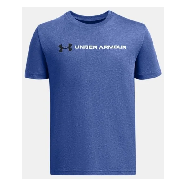 Under Armour Logo Wordmark 1380747 Kısa Kollu Bisiklet Yaka Çocuk Tişört - Görsel 7