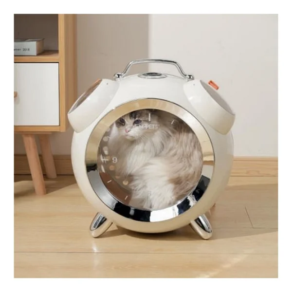 M-Pets Sixties Beyaz Clock Kedi Taşıma Çantası - Görsel 2