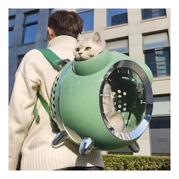 M-Pets Sixties Beyaz Clock Kedi Taşıma Çantası - Görsel 4