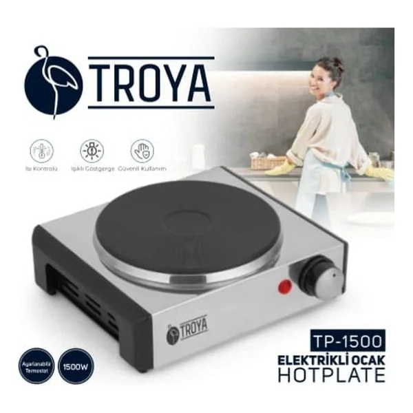 Troya TR-525 Inox Elektrikli Ocak - Görsel 2