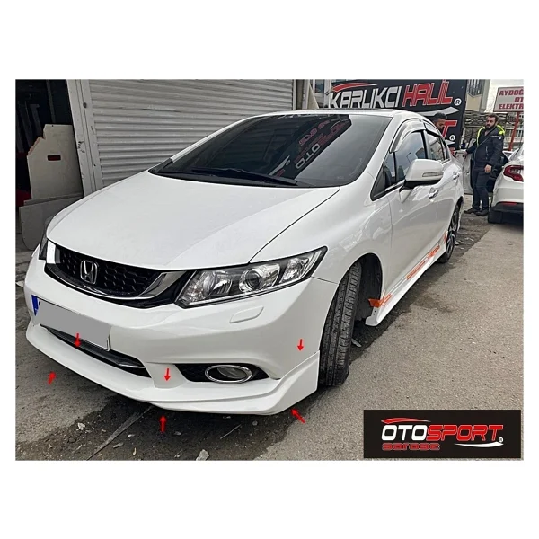 OTOSPORT Honda Civic Fb7 Ön Tampon Eki Fiberglass Boyasız - Görsel 3