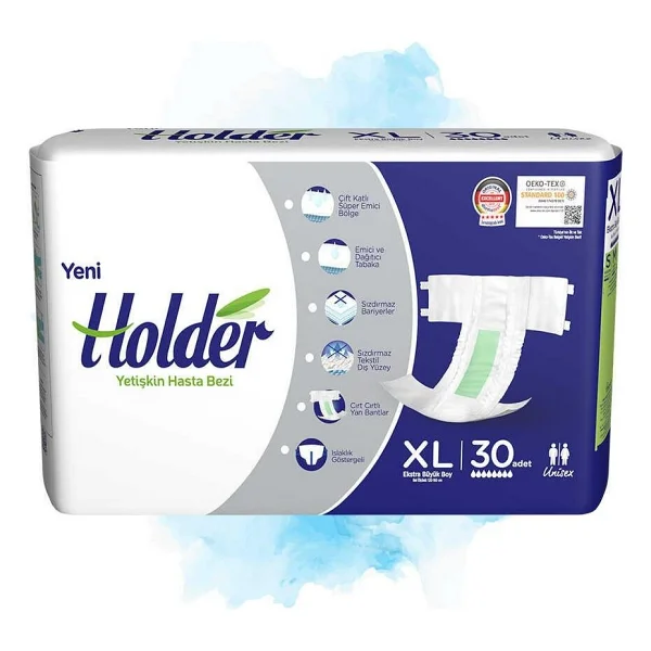 Holder Belbantlı Ekstra Büyük Boy XL 30'lu 3 Adet Hasta Bezi - Görsel 5