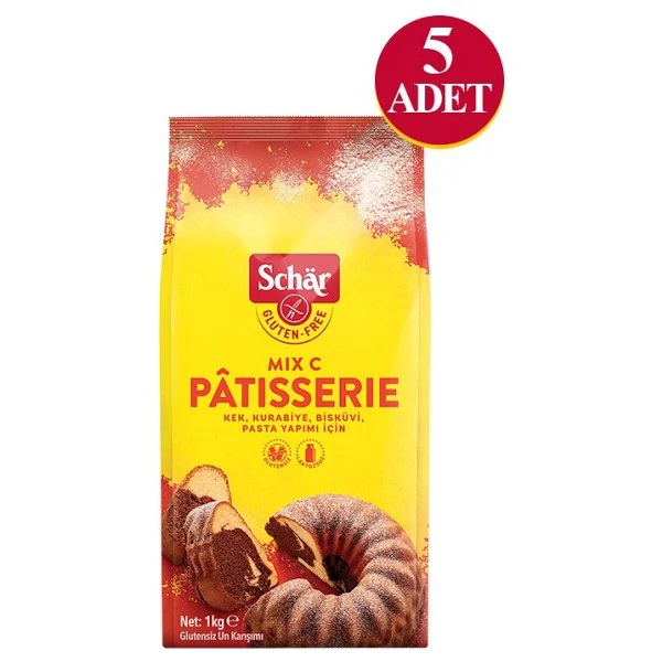 Schar Mix C Pattiserie 1 kg 5'li Glutensiz Un - Görsel 7