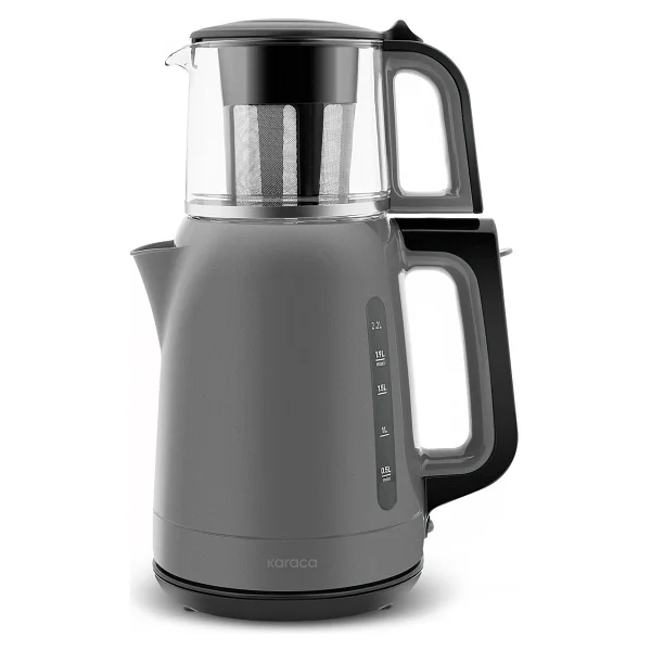 Karaca Mega Tea 1501 Space Gray 1500 W Cam Demlikli Çay Makinesi - Görsel 8