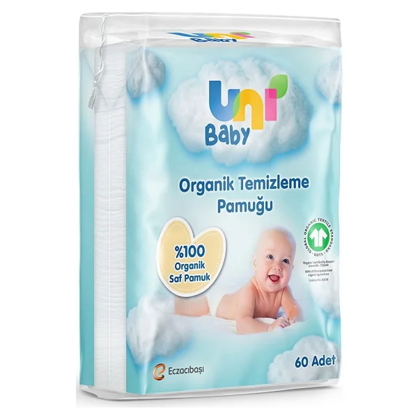 Uni Baby Bebek Temizleme Pamuğu 60'lı 12 Adet - Görsel 2