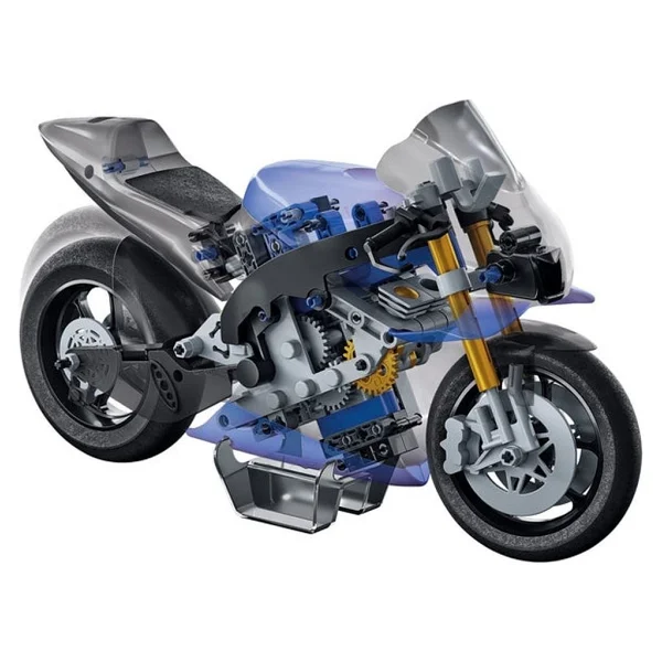 Clementoni Mechanics Yamaha Vzr Motosiklet Kit Bilim Oyun Seti - Görsel 3
