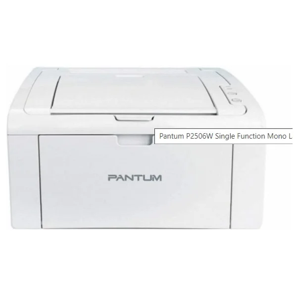 Pantum P2506W Mono Lazer Tek Fonksiyonlu Yazıcı - Beyaz - Görsel 2