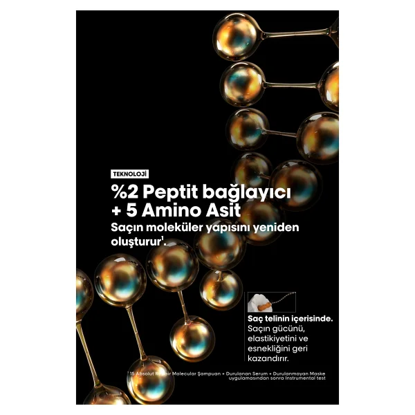 L'Oreal Paris Professionnel Absolut Repair Molecular 300 ml Sülfatsız Şampuan - Görsel 6