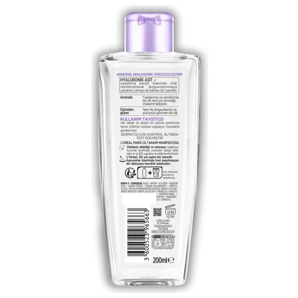 L'Oreal Paris Revitalift Filler Dolgunlaştırıcı Tonik 200 ml - Görsel 7