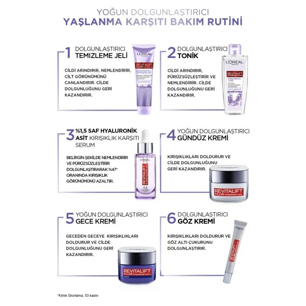L'Oreal Paris Revitalift Filler Dolgunlaştırıcı Tonik 200 ml - Görsel 9
