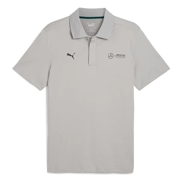 Puma Mercedes AMG Petronas F1 Essentials 627352-02 Gri Kısa Kollu Polo Yaka Erkek Tişört - Görsel 6